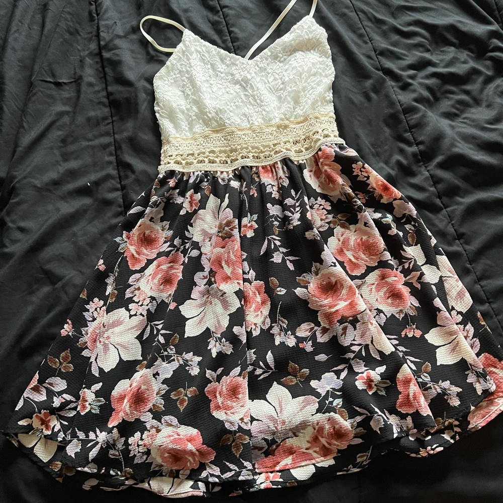 Floral spaghetti strap dress